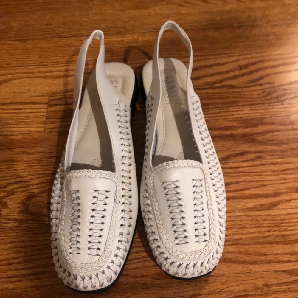 Enzo Angiolini White Sandel Shoe